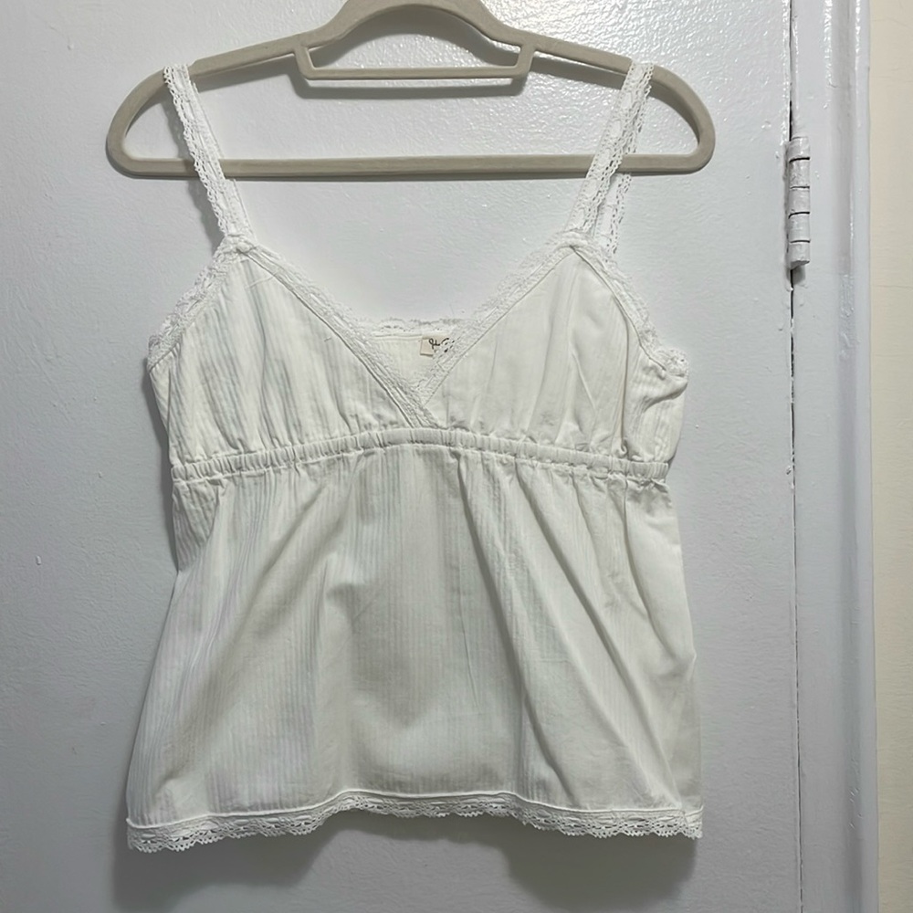 John Galt Cotton White Tank